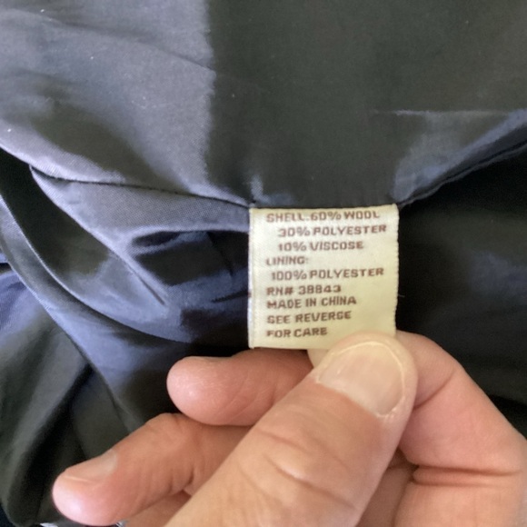 Grane Women’s Gray Hooded Pea Coat With Belt.  Size M - Picture 7 of 9